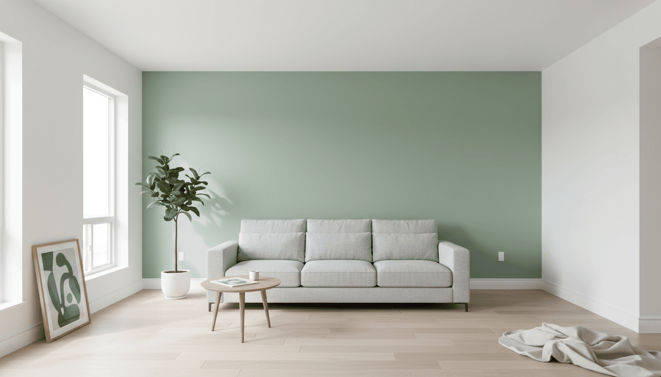 Modern interior renovation showing newly updated living space with warm lighting and contemporary finishes